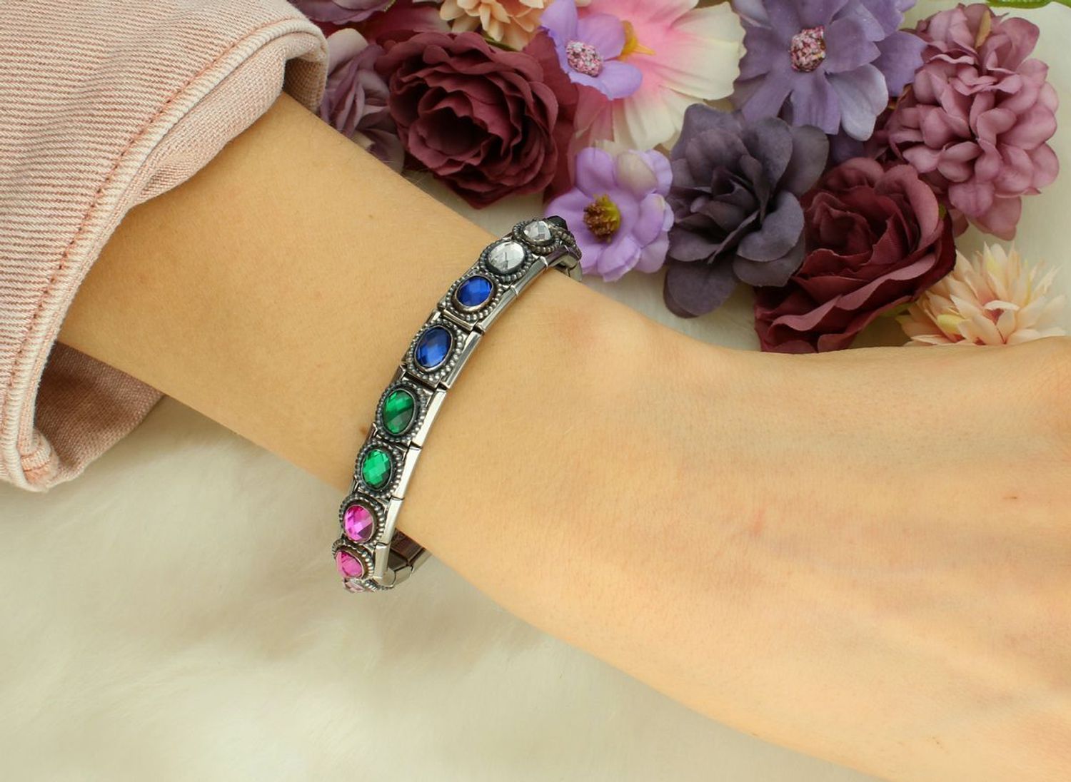 Nomination Link 925 zawieszka srebro Fioletowa cyrkonia 330607 001.jpg